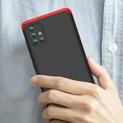 GENERICO - Funda Carcasa Estuche Protector Para Samsung A71 Negro Rojo