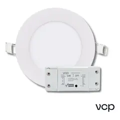 VCP - Panel Led Inteligente On/off 6w Wifi Google Alexa Luz Neutra