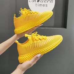 GENERICO - Tenis amarillos para mujer-suaves-livianos-antideslizantes-transpirables