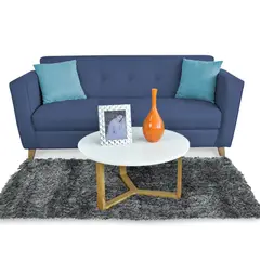 ELITE LIVING - SOFA SEUL 2P MICROFIBRA INDIGO