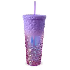 GENERICO - Termo tipo vaso con pitillo doble pared Tornasol