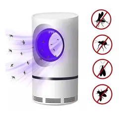 GENERICO - Lámpara Mata Mosquitos USB con Sistema de Succión