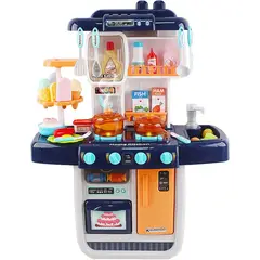 JUGUETERIA EXPRESS - Cocina Infantil Con Agua, Luces, Sonido, Vapor 35 Accesorios