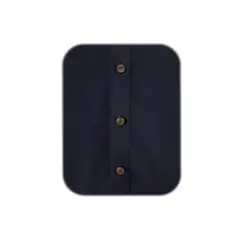 SON DOS - Vestido camisa larga negra en lino con trabilla en manga larga mujer