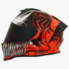 X SPORTS - CASCO V151 ECE2206 MARVEL CARNAGE ROJO BRILLO TLL S