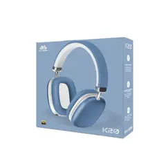 MOVISUN - Audífonos Diadema K20 Inalámbricos Con Micrófono azul