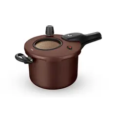 MTA - OLLA DE PRESION ANTIADHERENTE 45L VISOR CIERRE EXT CHOCOLATE