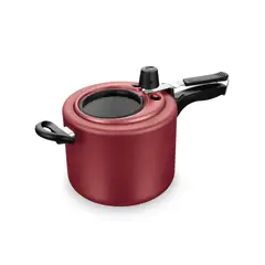 MTA - OLLA DE PRESION ANTIADHERENTE 45L VISOR COLOR CEREZA MARCA