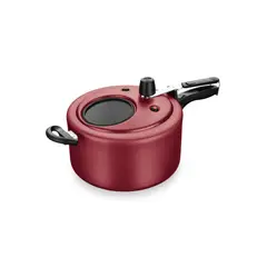 MTA - OLLA DE PRESION ANTIADHERENTE 6L VISOR COLOR CEREZA MARCA