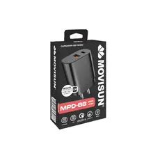 MOVISUN - Cargador Tipo C a Tipo C + USB 25 Watts MPD-88