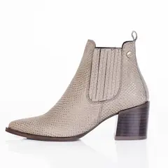 STIVALI - Botin Lisboa Serpiente Taupe