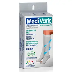 MEDIVARIC - Media Antiembolica Rodilla Talla Xl Blanco
