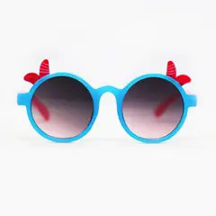 AT NIGHT SUNGLASSES - Gafas de sol At night NIÑOS redondas orejitas rojas UV400