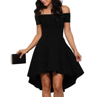 NEGRELI - VESTIDO COLA DE PATO REF-1009