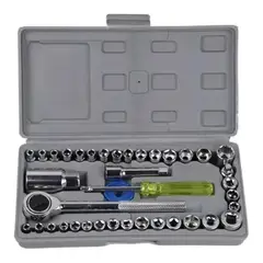 GENERICO - Juego De Raches Copas 40 Piezas Mecánica Motos