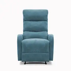 ELITE LIVING - SILLA RECLINABLE PEKIN ESTATICA MICROFIBRA INDIGO