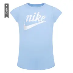 NIKE - Camiseta Nkg Script Futura Ss Tee Niña-Azul