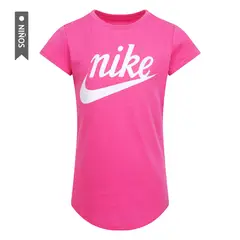 NIKE - Camiseta Nkg Script Futura Ss Tee Niña-Fucsia