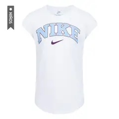 NIKE - Camiseta Nkg Prep In Your Step Tee Niña-Blanco