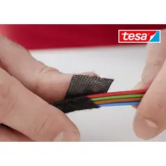 TESA - Cinta de tela automotor fleece amarre cables 19mm X 25m