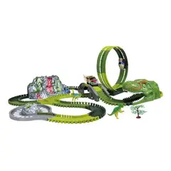 KIDSHOP - Pista De Carros De Coches Con Juguetes De Dinosaurios 237