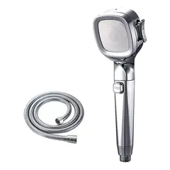 GENERICO - Cabezal Ducha Manguera Altapresión Interruptor Regadera Agua