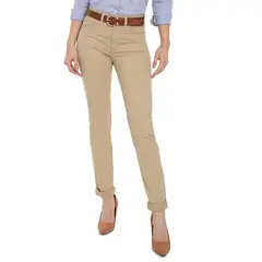 LEC LEE - Pantalón Clásico Mujer Kaky