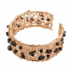 ENIGMA - Pulsera Brazalete Talento Artesanal Negro
