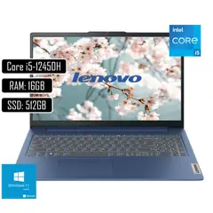 LENOVO - Portatil IdeaPad slim 3 Intel Core i5-12450H Ram 16Gb SSD 512Gb Win11 Home 15.6