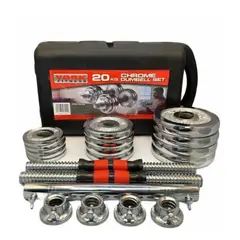 GENERICO - Kit pesas mancuernas York 20kg con ext