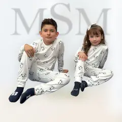 MODA MSM - PIJAMA MANGA LARGA Y PANTALON IDEAL PARA NIÑAS Y NIÑOS