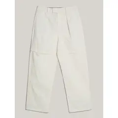 TOMMY HILFIGER - Pantalón blanco chino Tommy x Mercedes F1 x CR