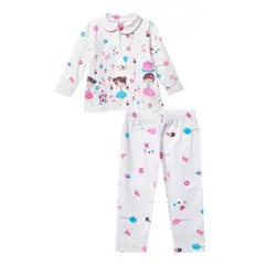 SANTANA - Pijama Niña Cenefa Amatista