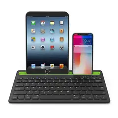GENERICO - Teclado Inalambrico Recargable Bluetooth 2 Canales As-199