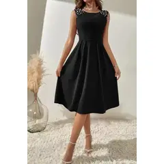 NEGRELI - VESTIDO CON PERLAS REF-3073