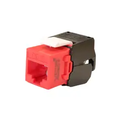 VCP - JACK RJ45 Cat 5E UTP rojo ponchado sin herramienta