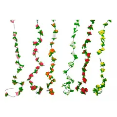 MAZUGI - Flores Enredadera 1 Paquete 210cm Hoja Mata Rosas