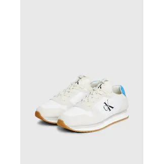 CALVIN KLEIN - Tenis blanco deportivos con suela dentada