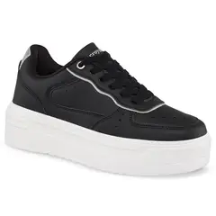 CROYDON - Tenis Tanna Negro-Plata para Mujer
