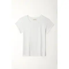 TENNIS - Camiseta manga corta blanca para mujer