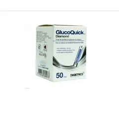 GLUCOQUICK - 50 Tirillas Gd50 Diamond Prueba De Glucosa Sangre