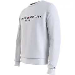 TOMMY HILFIGER - Saco blanco de cuello redondo con logo gráfico