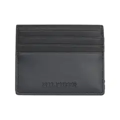 TOMMY HILFIGER - Tarjetero negro con monotipo