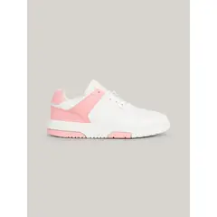 TOMMY HILFIGER - Tenis rosa The Brooklyn con texturas