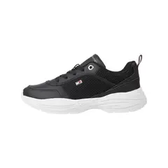 TOMMY HILFIGER - Tenis negro de running con suela gruesa Para Mujer