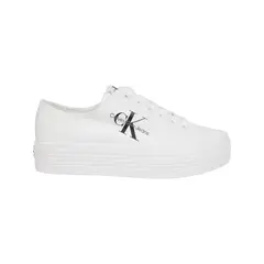 CALVIN KLEIN - Tenis blanco blanco casuales con plataforma