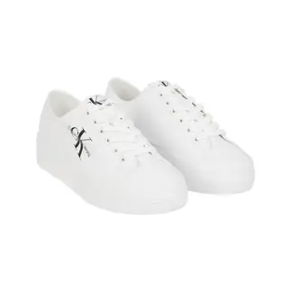 CALVIN KLEIN - Tenis blanco blanco casuales con plataforma