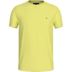 TOMMY HILFIGER - Camiseta amarilla essential con logo