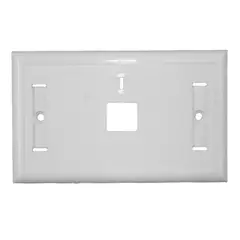 VCP - Faceplate plano 1 puerto tipo keystone blanco