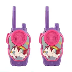 DAYOSHOP - Juguete Walkie Talkies Boquitoquis Niñas Unicornio+ Baterias